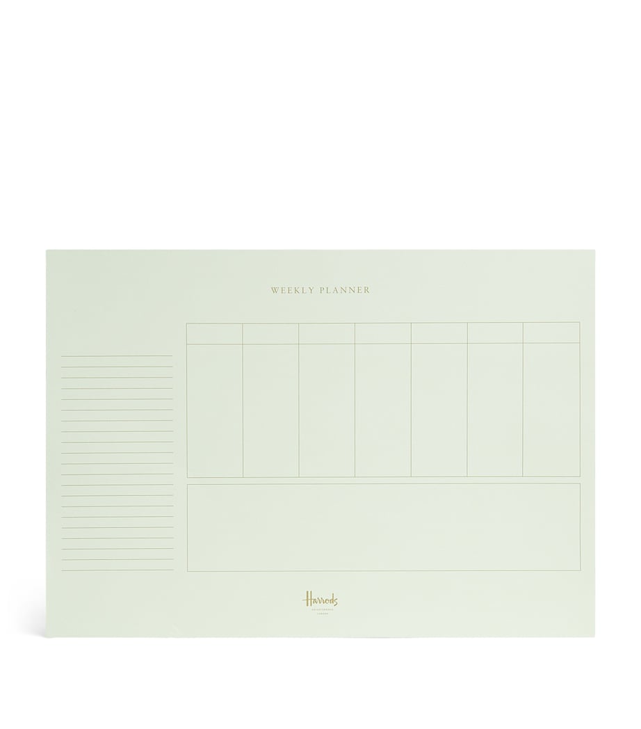 Harrods A4 Weekly Planner, UK version