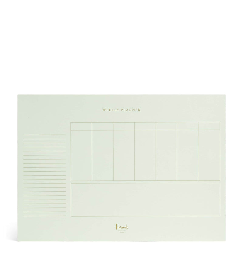 Harrods A4 Weekly Planner, UK version