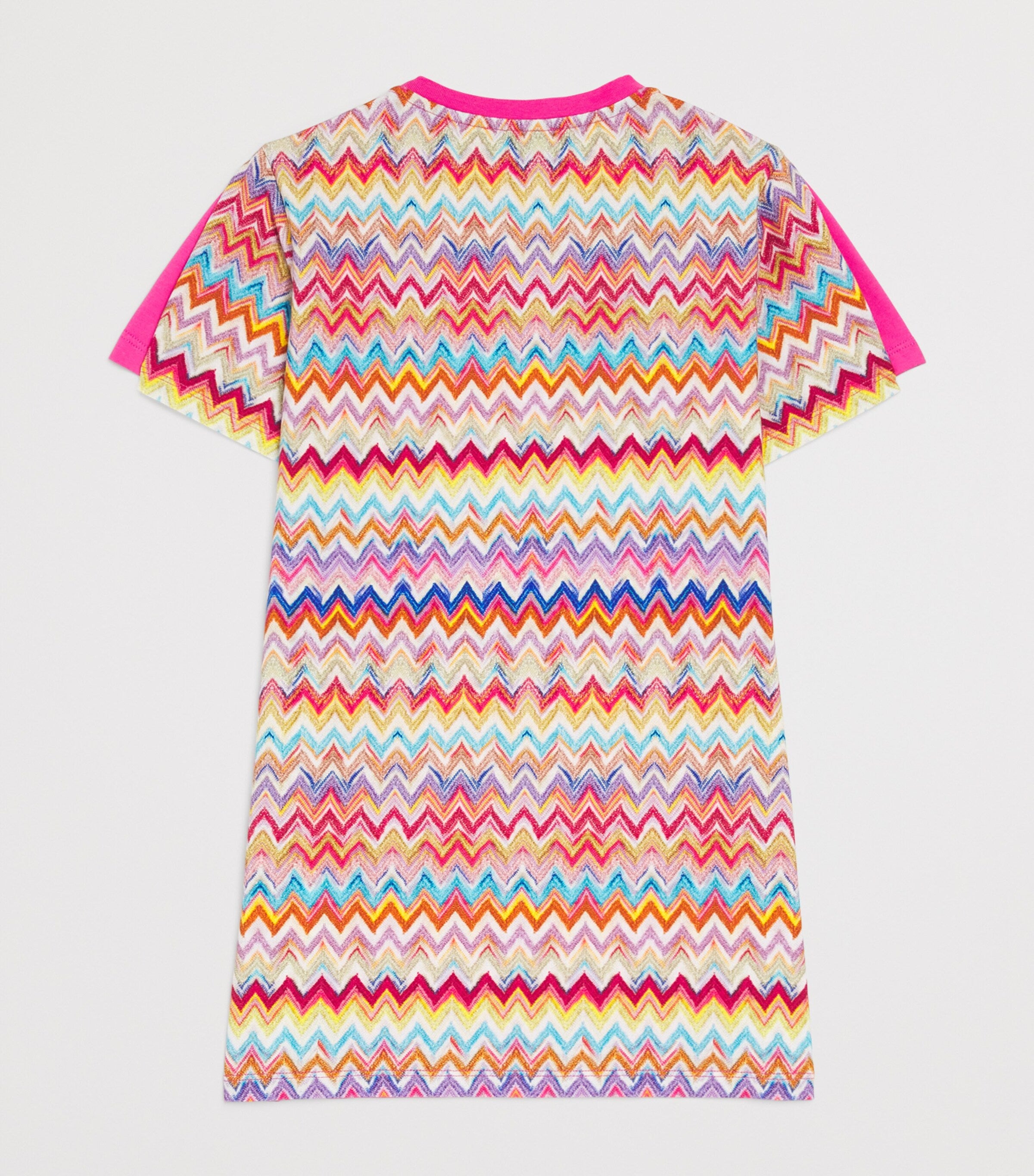 Missoni Kids Cotton Zigzag Trim Dress 4-14 Years, imported from the UK