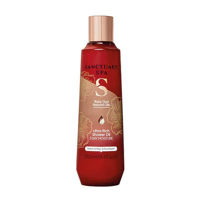 Sanctuary Spa Ruby Oud Ultra Rich Shower Oil Sweet Amber and Oud