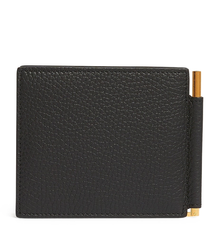 TOM FORD Leather Money Clip Wallet