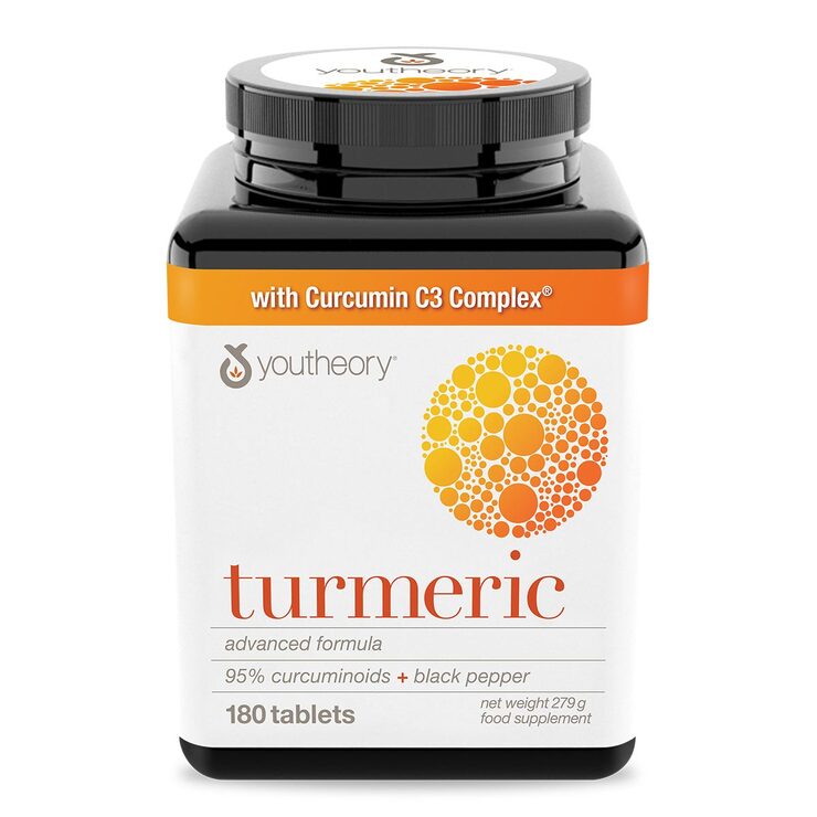 Youtheory Turmeric Advanced Formula tablets (British brand)