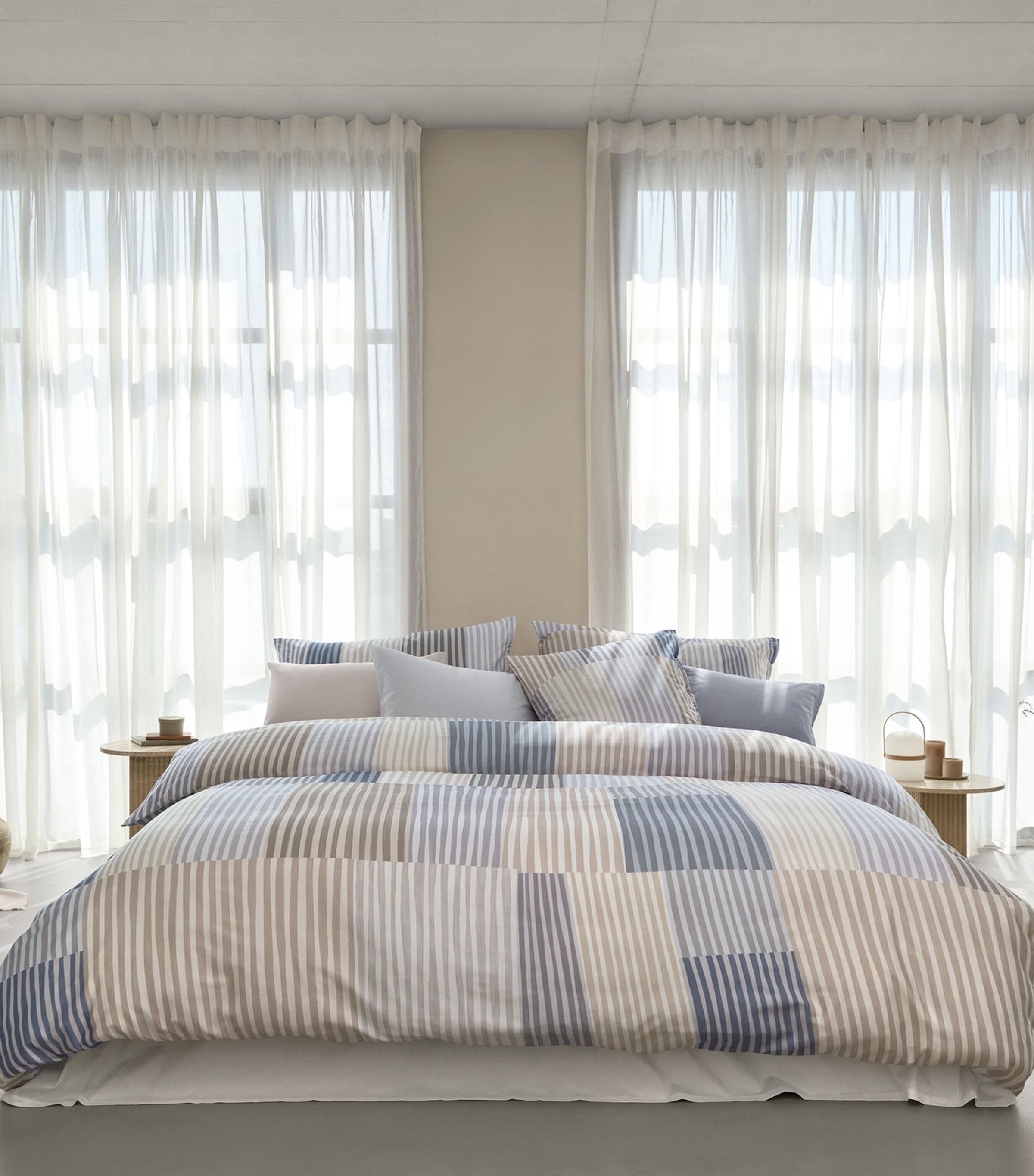 Schlossberg Cotton Melvin Super King Duvet Cover 260cm x 220cm (British brand)