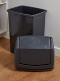 Wham Black Casa 50L plastic swing bin (British brand)
