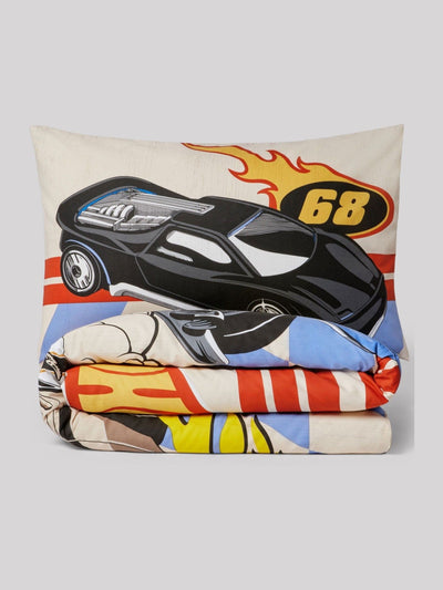 Hot Wheels Wendebettbezug- und Kissenbezug-Set aus Polycotton in Einzelgröße