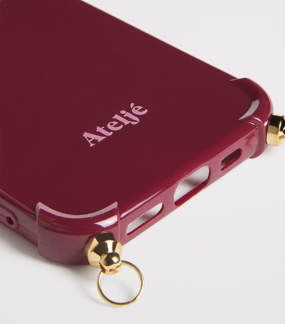 ATELJE Recycled Bold Burgundy iPhone 15 Pro Max Case - British product