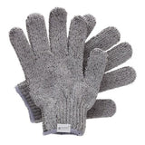 Hydrea London Carbonised Bamboo Exfoliating Shower Gloves, imported from the UK