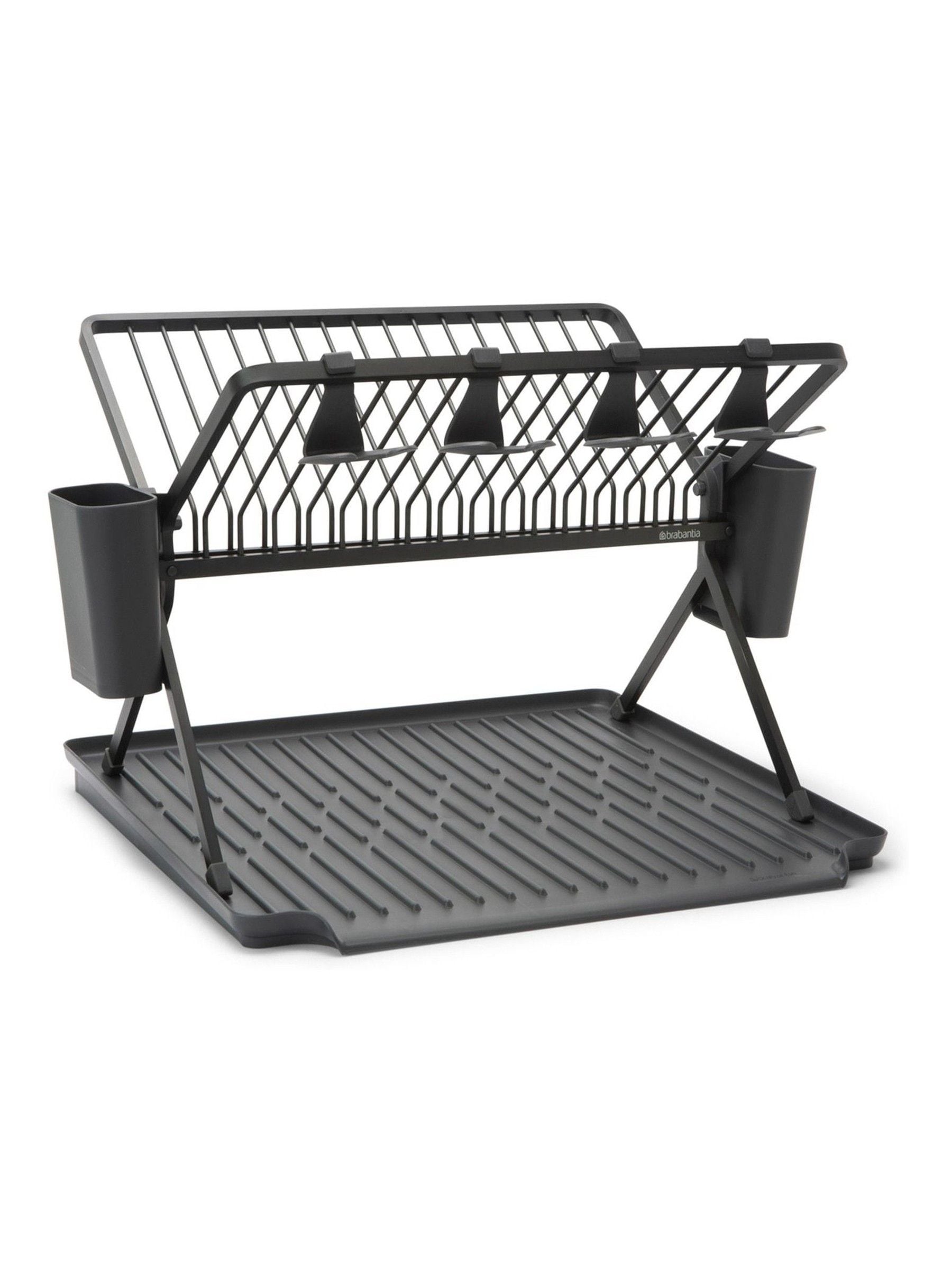 Brabantia Grey Foldable Dish Rack Large - British product