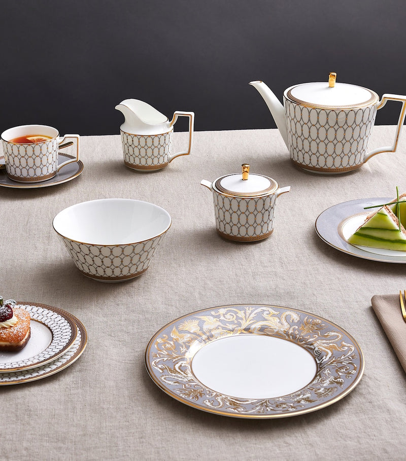 Wedgwood Renaissance Grey teacup and saucer 250ml (British brand)