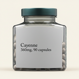 Holland & Barrett Cayenne pepper extract capsules 90 count, UK version