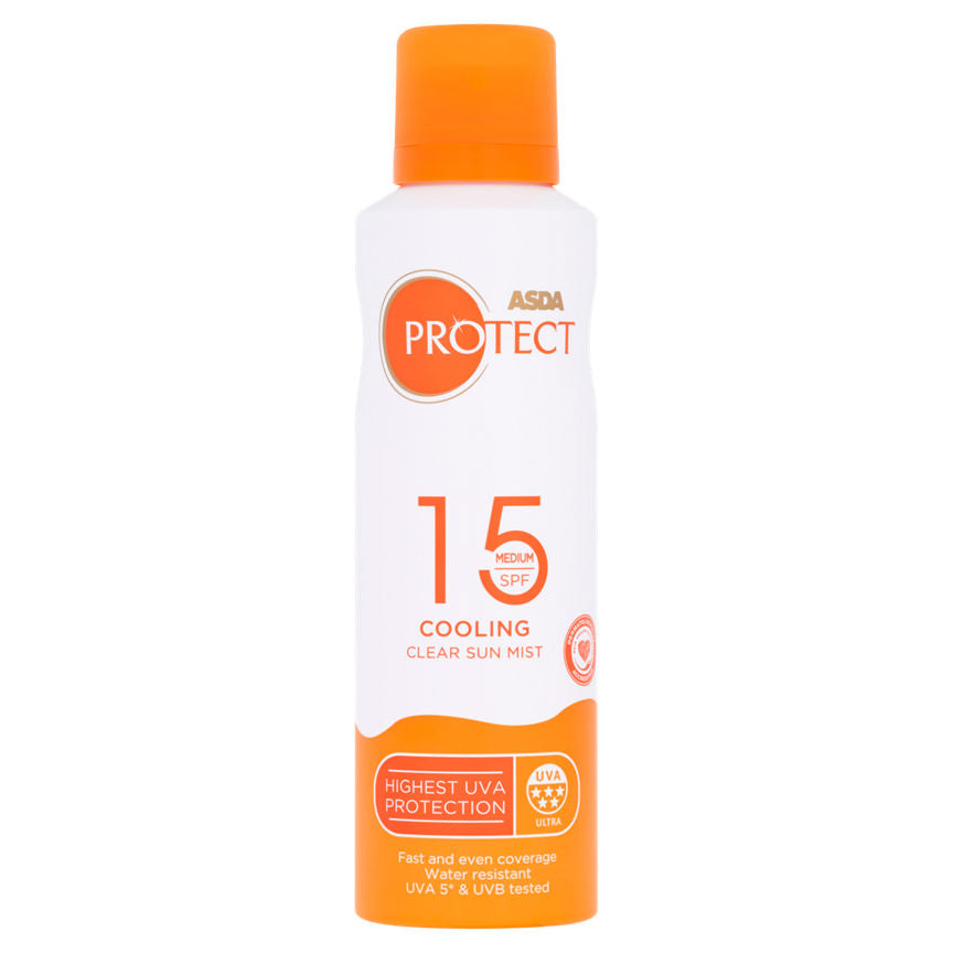 ASDA Protect Clear Sun Mist SPF 15 Medium - McGrocer