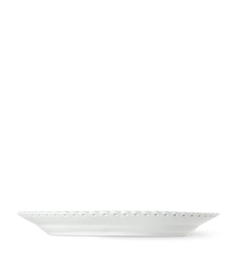 Royal Copenhagen Blue Fluted Full Lace Oval Plate (25cm)