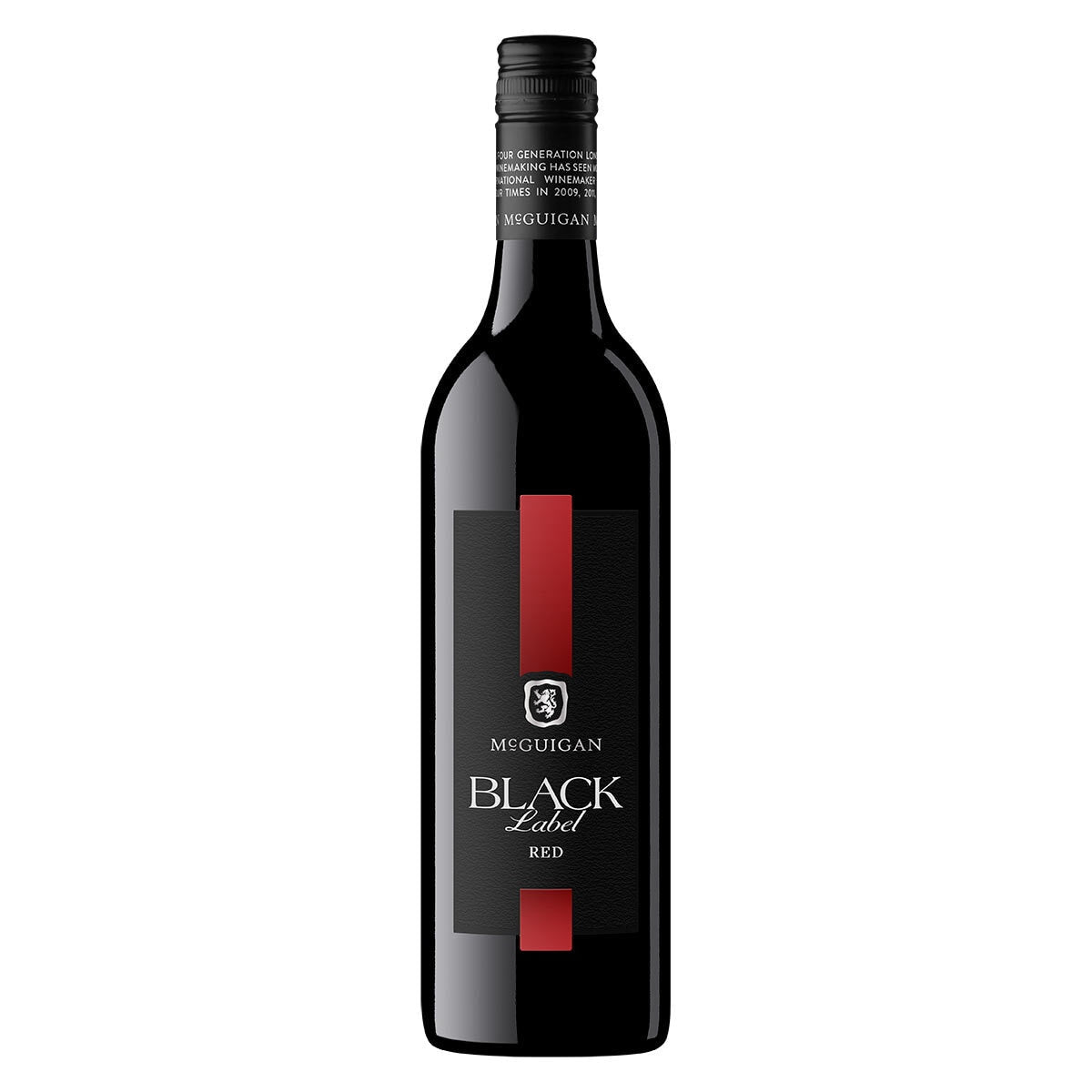 McGuigan Black Label red wine 75cl, imported from the UK