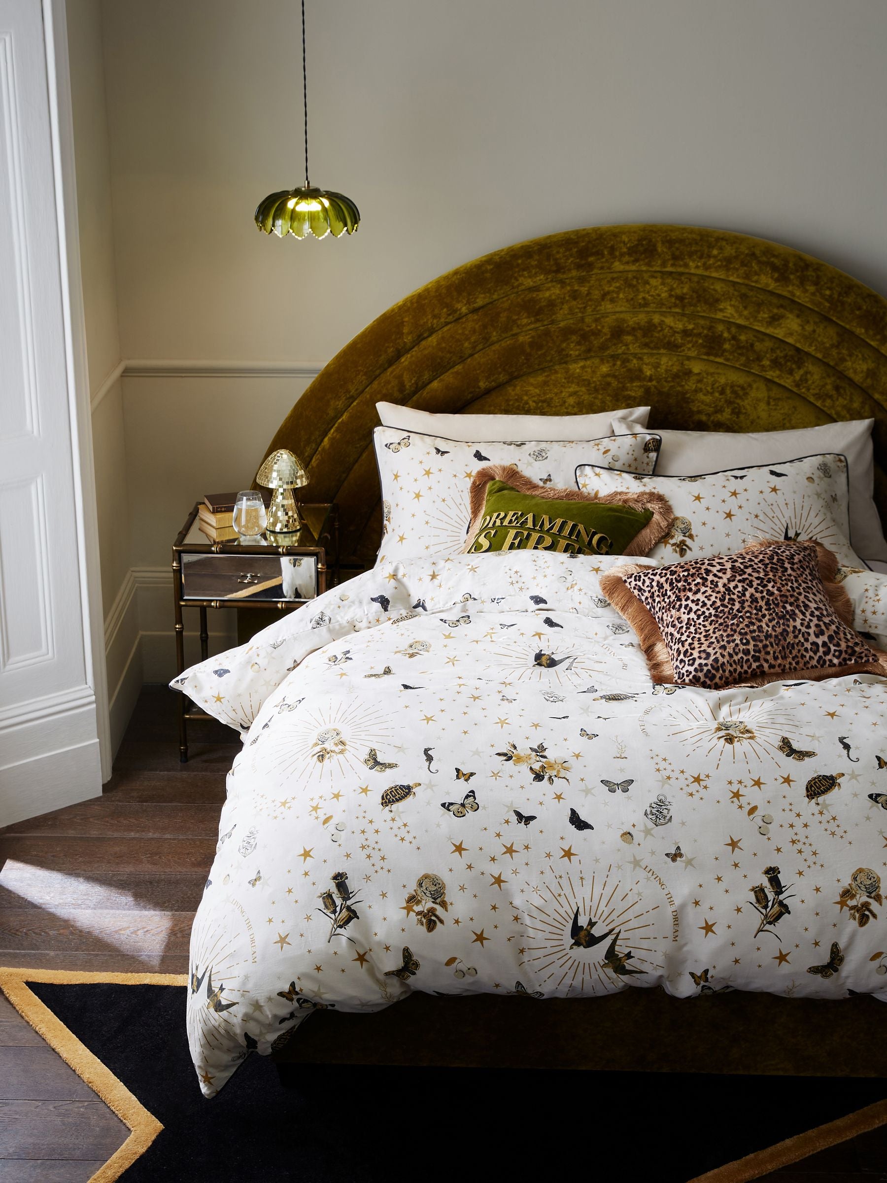 Rockett St George Janes Rose duvet and pillowcase set, imported from the UK