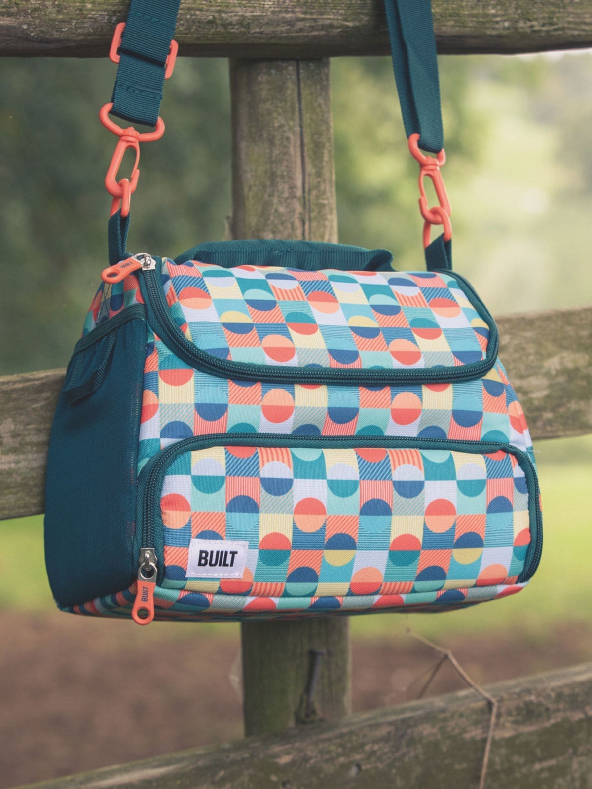 BUILT Blue Retro lunch bag 6 Litre - British product