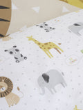 Catherine Lansfield Natural Roarsome duvet cover and pillowcase set - British product