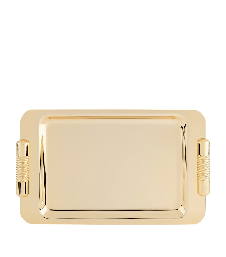 ZODIAC Cylinder Gold-Plated Tray