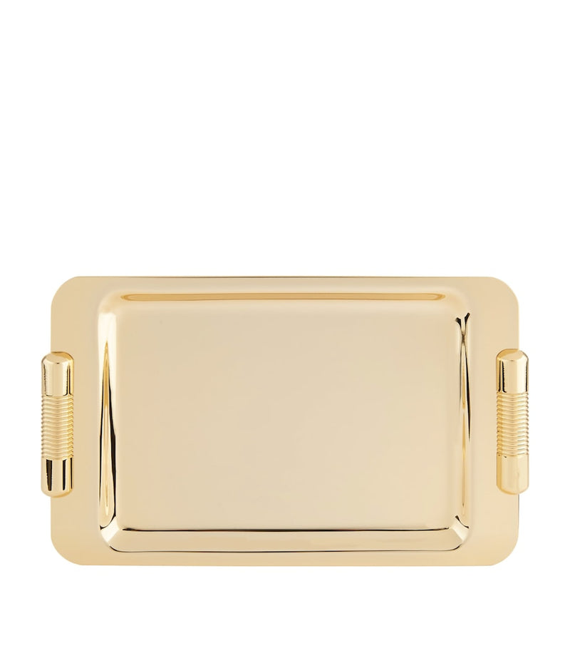 ZODIAC Cylinder Gold-Plated Tray
