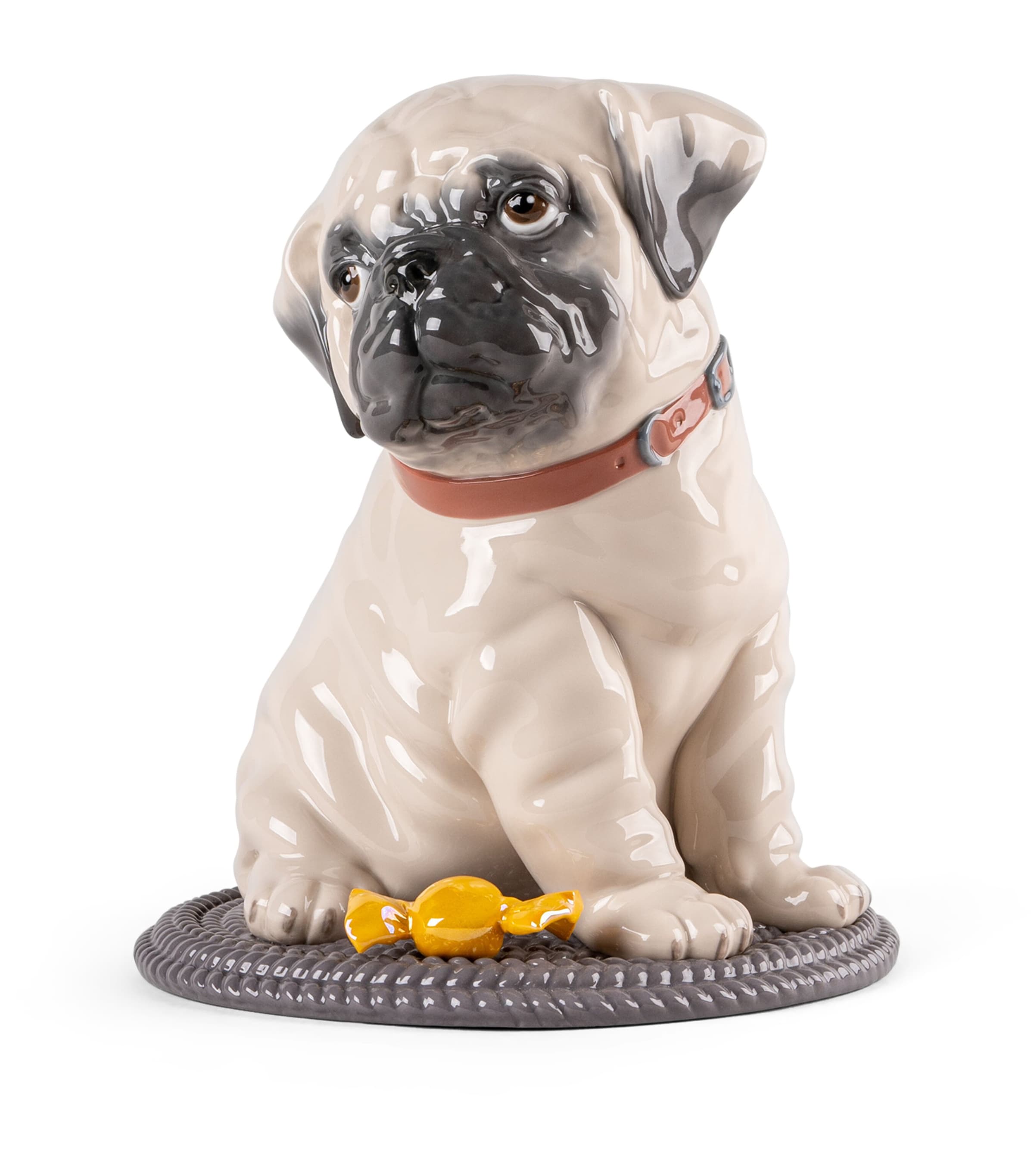 Lladró porcelain puppy pug sculpture, UK version