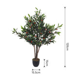 Livingandhome artificial olive tree decorative plant 120cm height , UK version