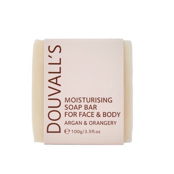 Douvall's Organic Argan Orange Soap Bar 100g - British product