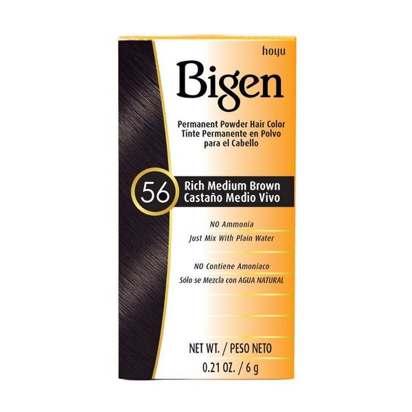 Bigen Powder Hair Colour Rich Medium Brown - British product