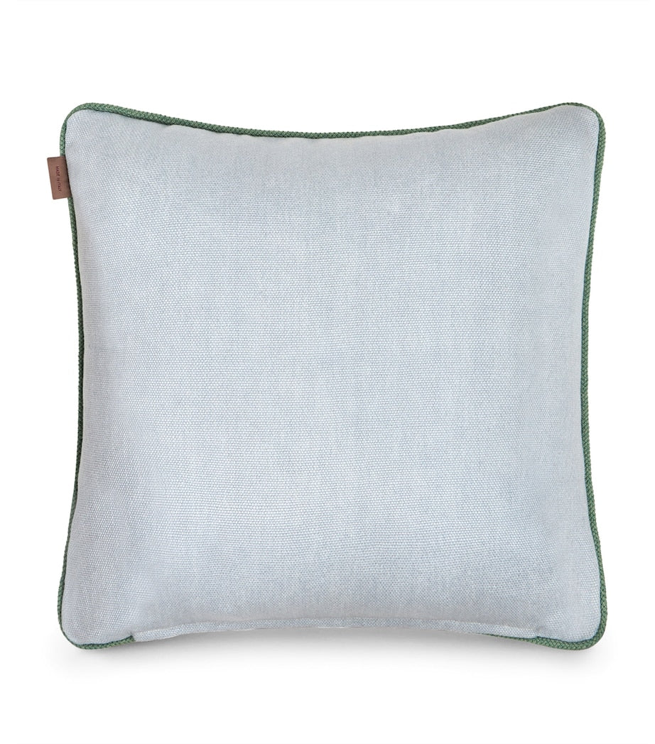 Etro linen Somerset embroidered cushion 45cm x 45cm - British product