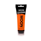 Moon Glow UV Face Paint Orange 75ml, imported from the UK