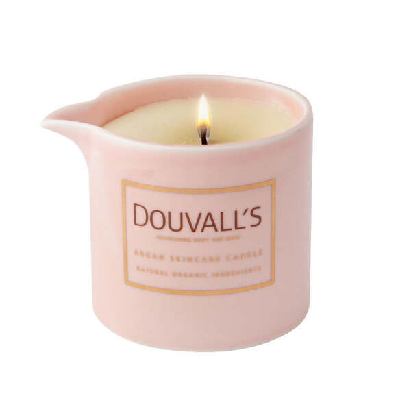 Douvall's Argan Skincare Candle Orange & Frankincense 180g - British product