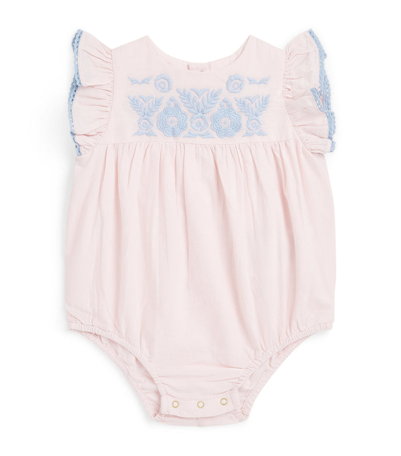 Louise Misha embroidered Nusha baby bodysuit 3-24 months, UK version