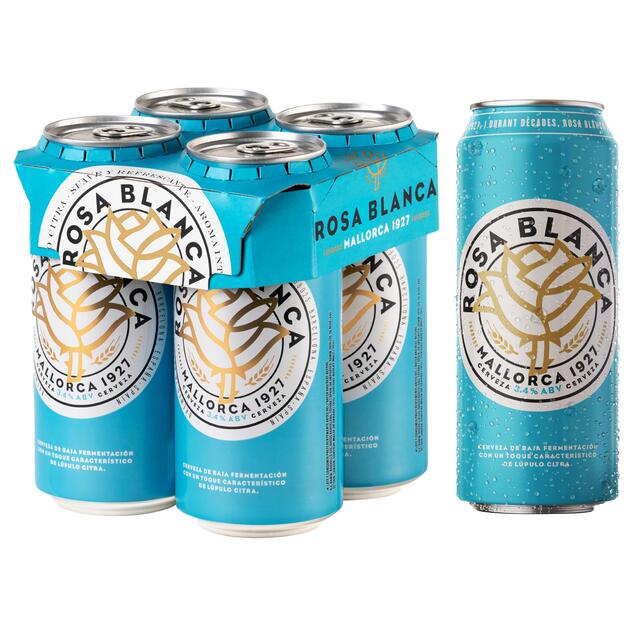 Rosa Blanca Premium Lager Beer Cans   4 x 440ml - McGrocer