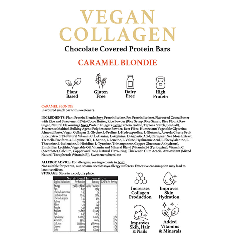 Jade & Joy Caramel Blondie Protein Bar 50g, UK version