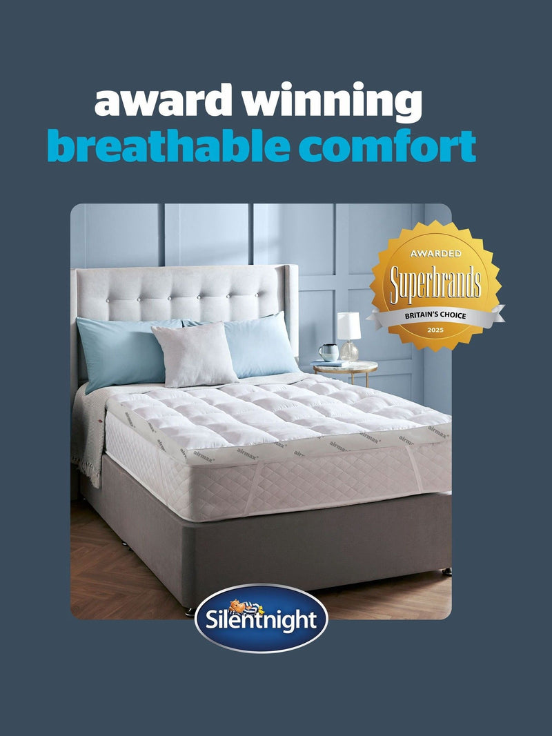 Silentnight White Airmax 1000 Extra Deep Mattress Topper (British brand)