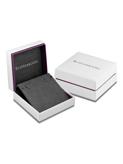 Beaverbrooks Cubic Zirconia Sterling Silver Double Circle Necklace