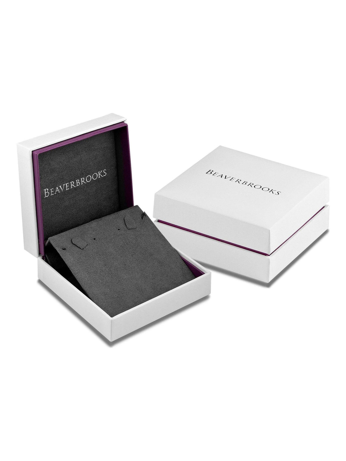 Beaverbrooks Cubic Zirconia Sterling Silver Double Circle Necklace