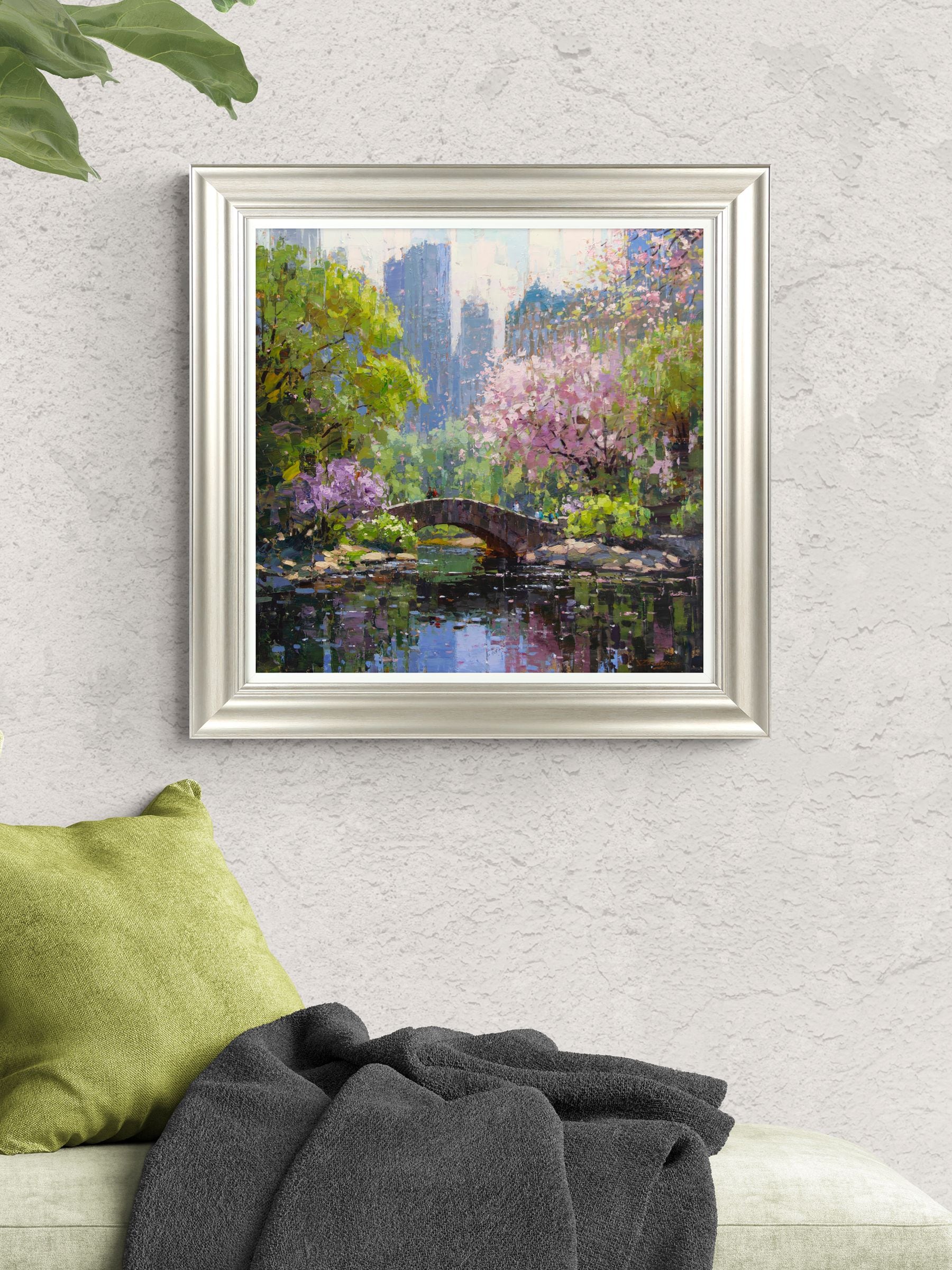 Artko Champagne Silver Spring in Central Park framed artwork 61x61cm - British product