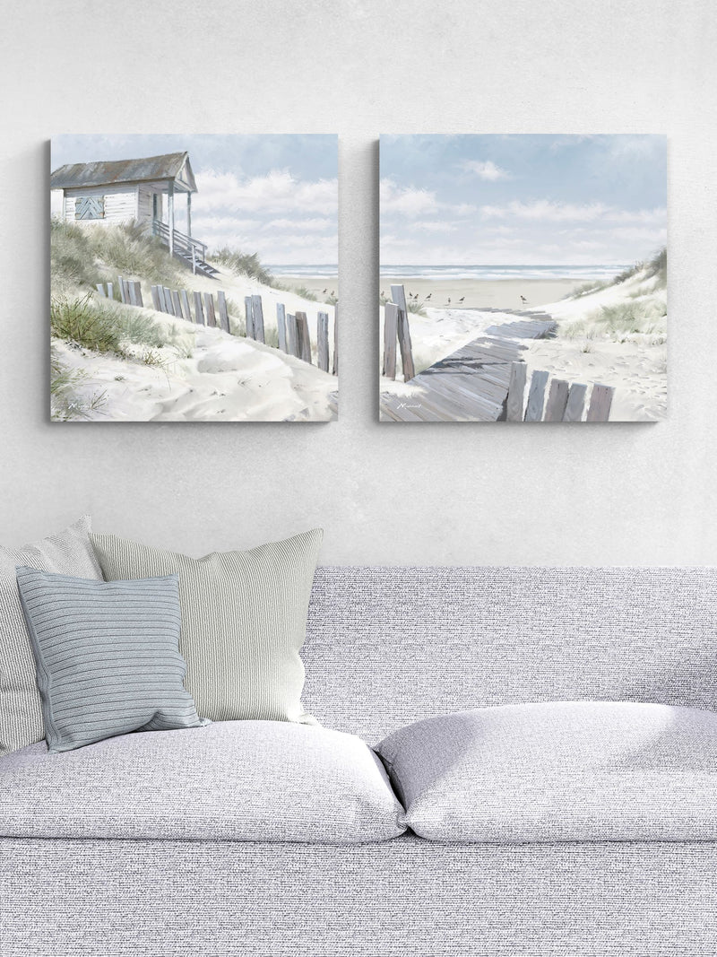Artko Set of 2 Canvas Pathway To The Beach by Macneil Canvas Framed Art
