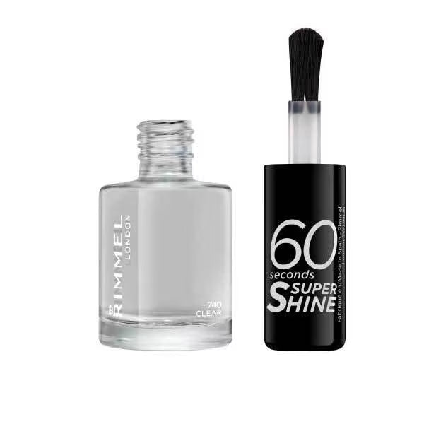 Rimmel Clear Nail Polish 8ml, imported from the UK