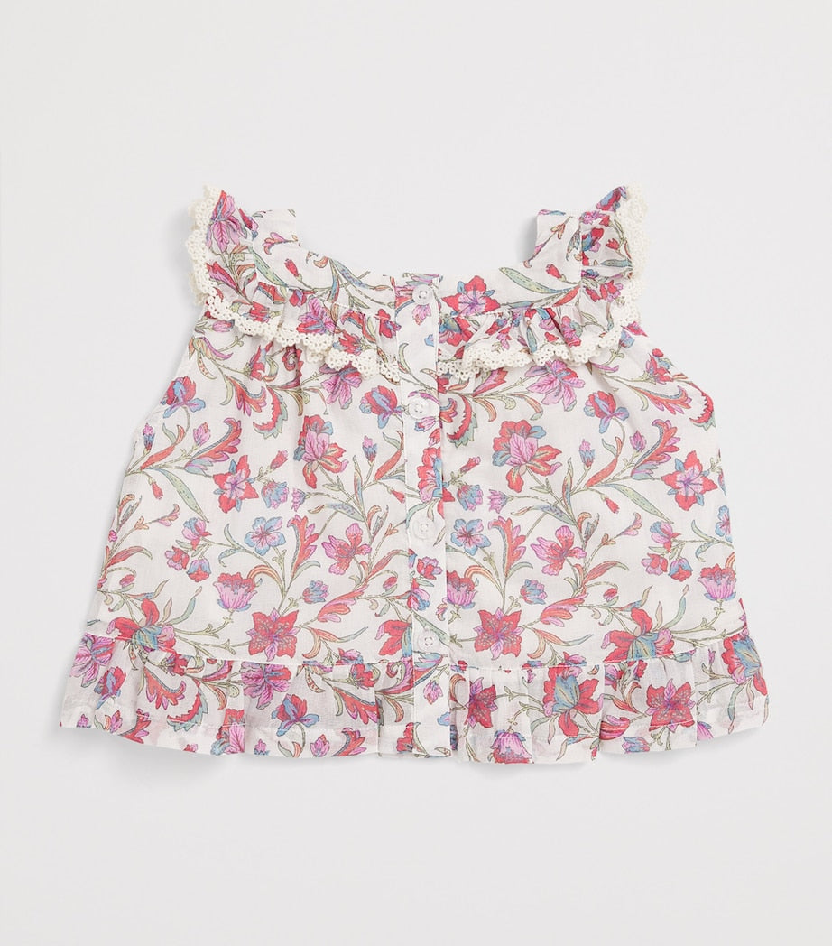 Louise Misha Floral Inessa baby top 6-24 months, UK version