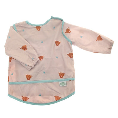 Ziggle Baby Coverall Feeding Bib Highland Cow 6-24 Months