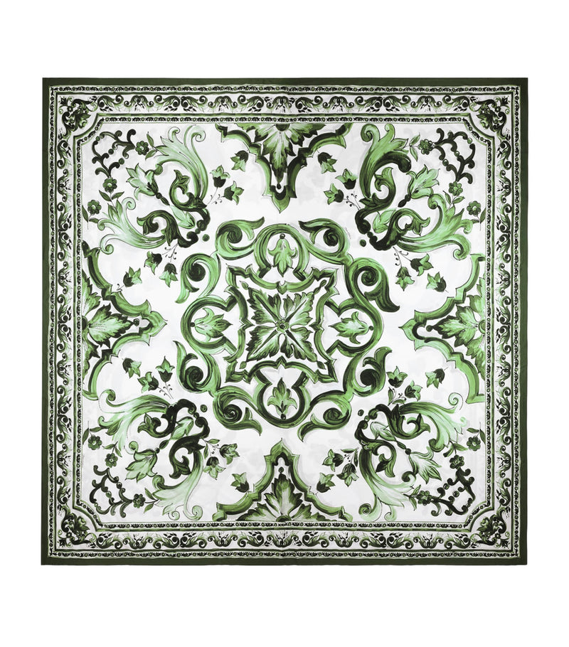Dolce&Gabbana Casa Cotton Majolica King Fitted Sheet (300cm x 300cm)