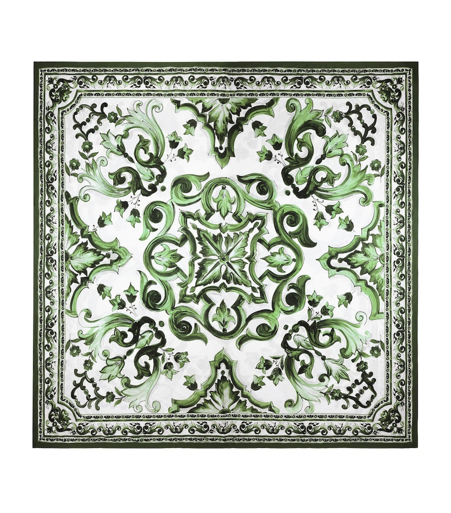 Dolce&Gabbana Casa Cotton Majolica King Fitted Sheet (300cm x 300cm)
