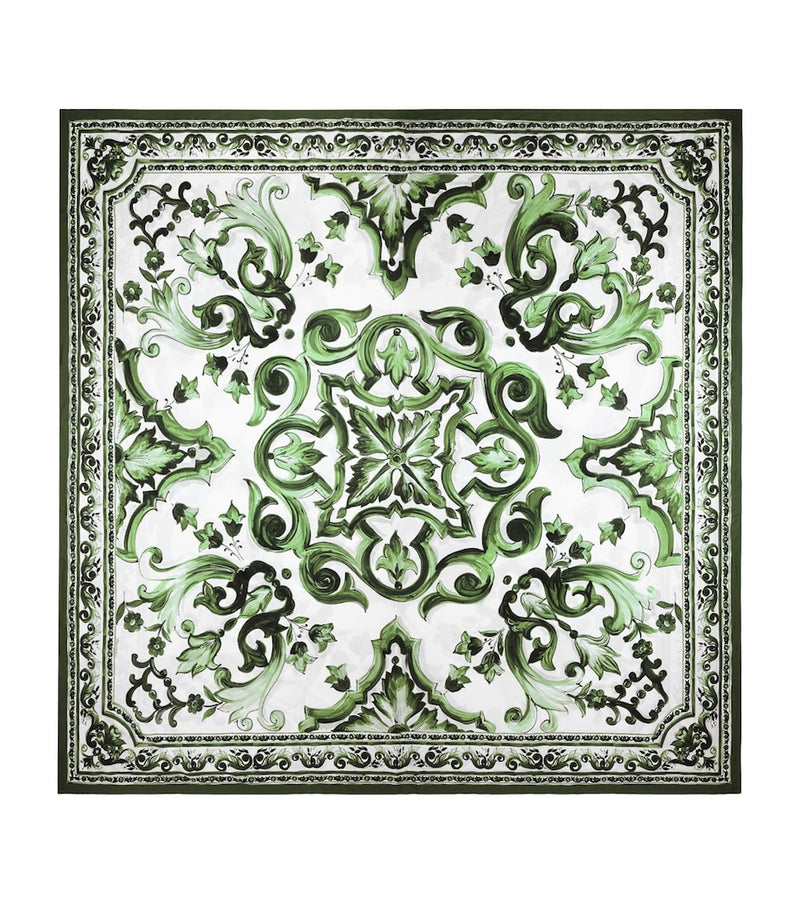 Dolce&Gabbana Casa Cotton Majolica King Fitted Sheet (300cm x 300cm)