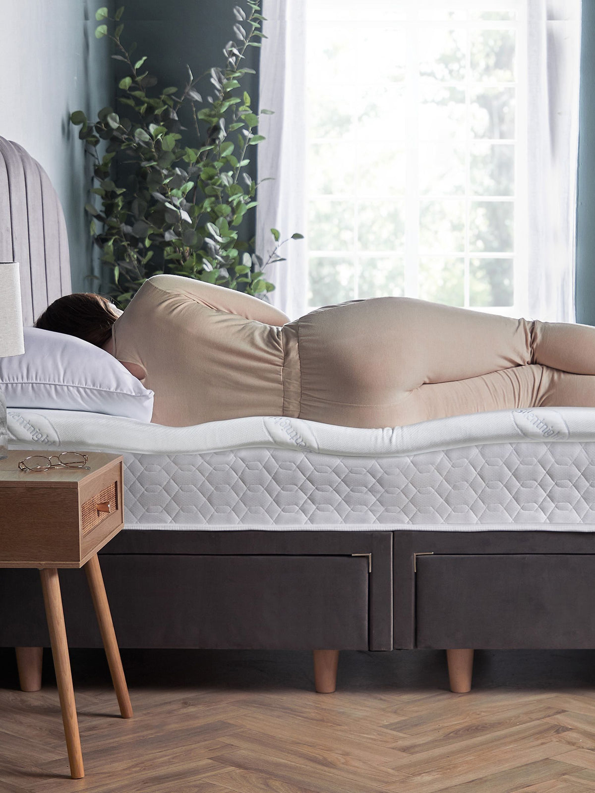 Silentnight White Impress 5cm mattress topper (British brand)