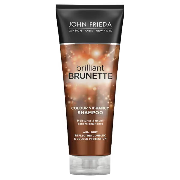 John Frieda Brilliant Brunette shampoo 250ml, imported from the UK
