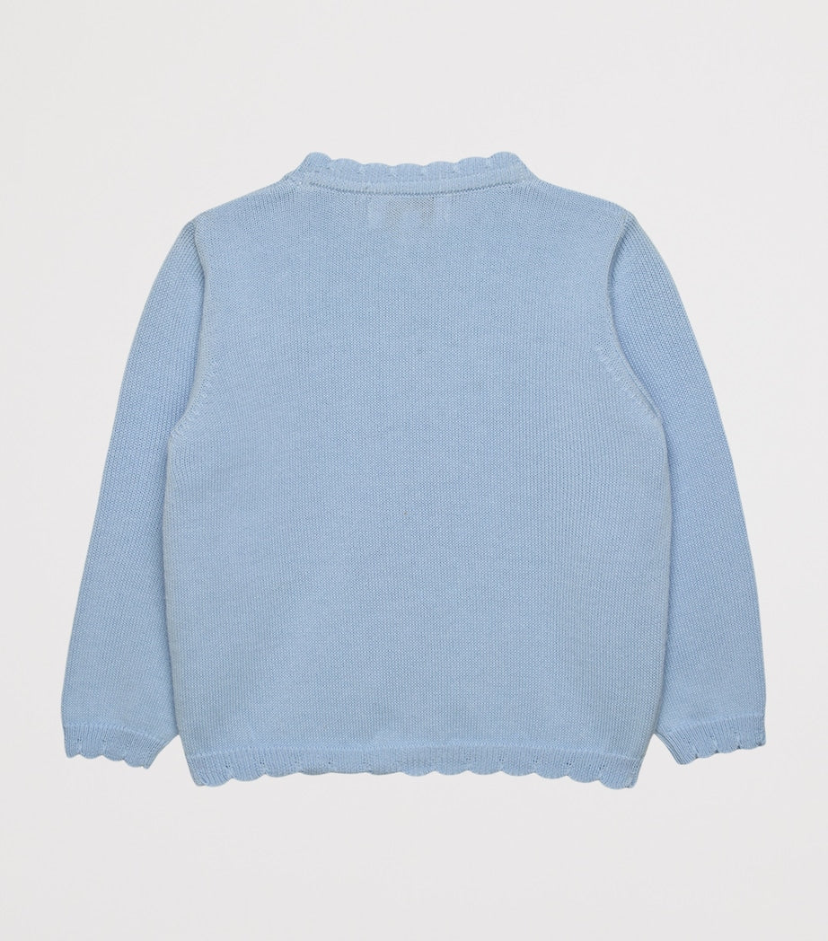 Trotters cotton duck infant cardigan 3-24 months (British brand)