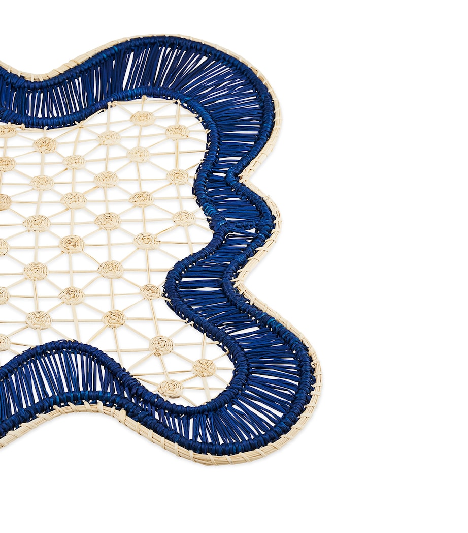 Aquazzura rectangular Baru placemat set of two, 44.5cm by 33.5cm - British product