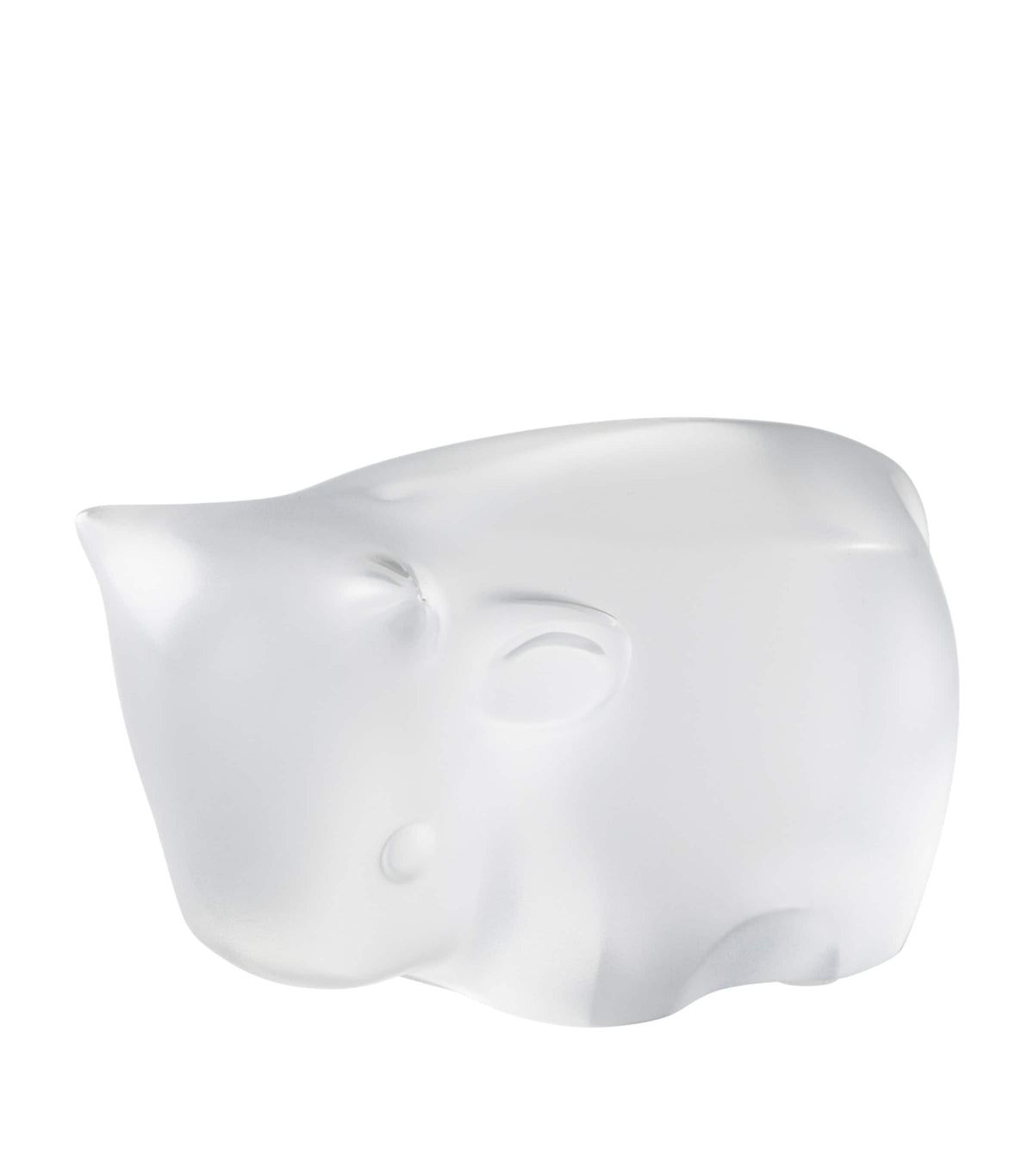 Lalique crystal ox ornament by Han Meilin 10cm, UK version