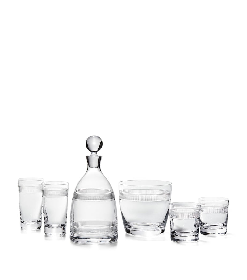 Ralph Lauren Home Langley ice bucket with intricate etchings, imported from the UK