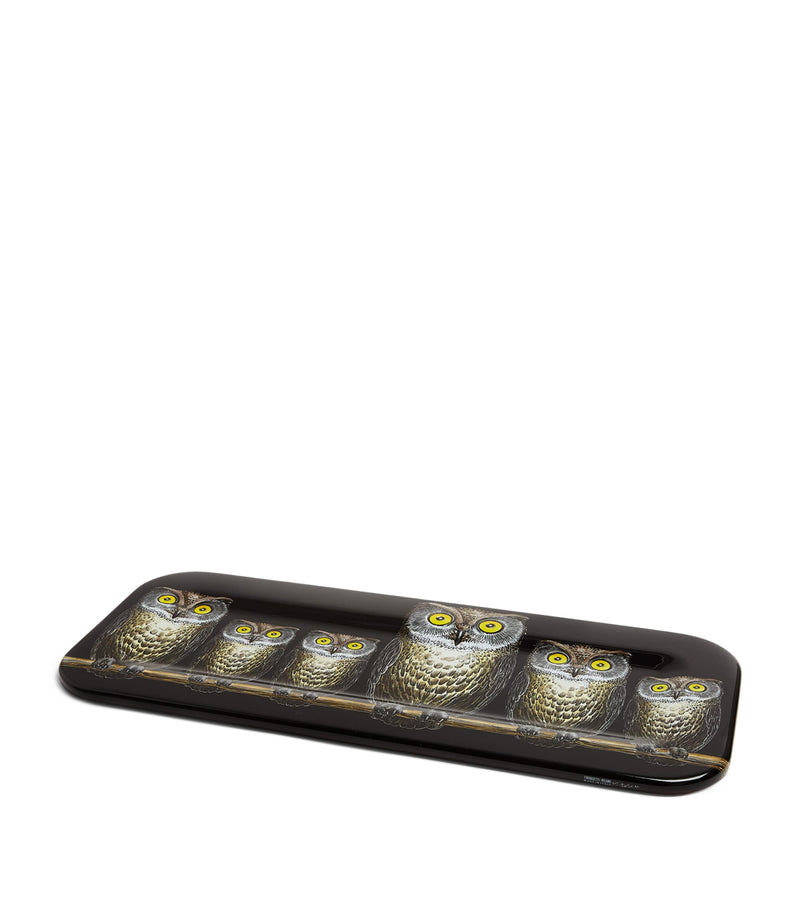Fornasetti Civette tray 60cm - British product